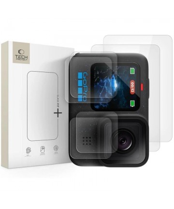 Tech-Protect Glass Fit+ 2-pack tempered glass for GoPro Hero 9 / 10 / 11 / 12 - transparent