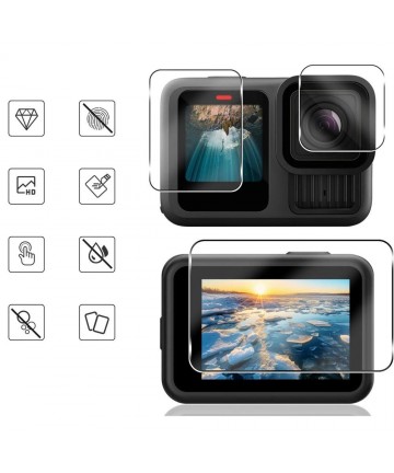 Tech-Protect Glass Fit+ 2-pack tempered glass for GoPro Hero 9 / 10 / 11 / 12 - transparent