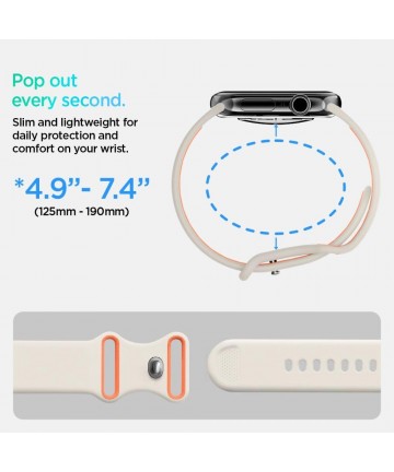 Spigen Nano Pop Strap for Apple Watch 40/41/42 mm - Beige