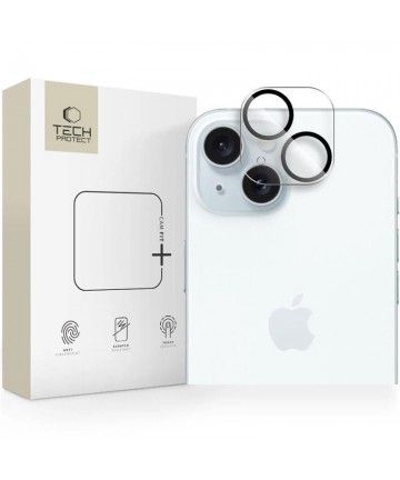 Tech-Protect Cam Fit+ Camera Cover for iPhone 14 / 14 Plus / 15 / 15 Plus - Clear