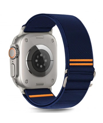 Tech-Protect Nylon Slip Strap for Apple Watch 44 / 45 / 46 / 49 mm - Navy Blue