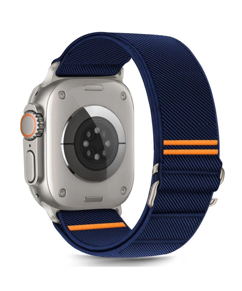 Tech-Protect Nylon Slip Strap for Apple Watch 44 / 45 / 46 / 49 mm - Navy Blue