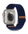 Tech-Protect Nylon Slip Strap for Apple Watch 44 / 45 / 46 / 49 mm - Navy Blue