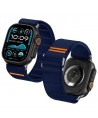 Tech-Protect Nylon Slip Strap for Apple Watch 44 / 45 / 46 / 49 mm - Navy Blue