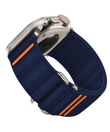 Tech-Protect Nylon Slip Strap for Apple Watch 44 / 45 / 46 / 49 mm - Navy Blue