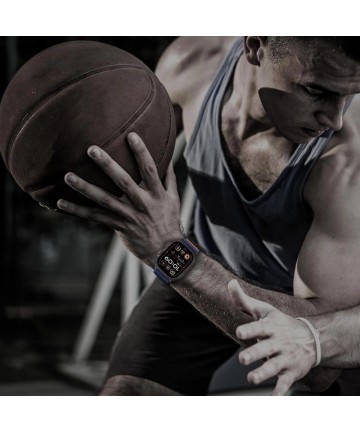 Tech-Protect Nylon Slip Strap for Apple Watch 44 / 45 / 46 / 49 mm - Navy Blue