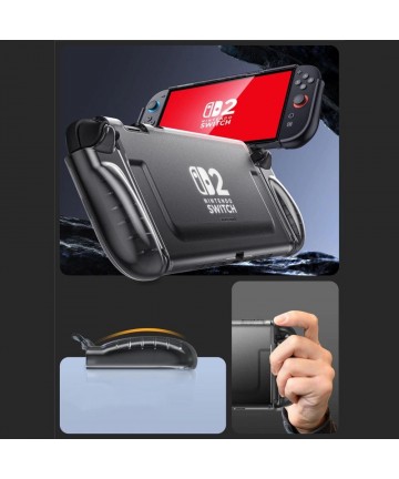Supcase Crystal Case for Nintendo Switch 2 - Transparent Black