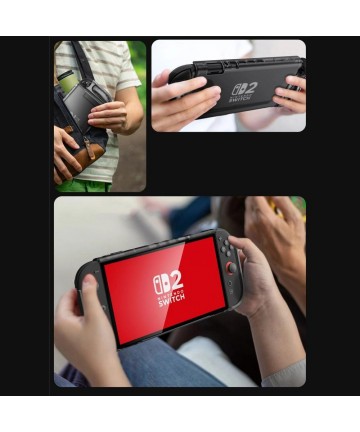 Supcase Crystal Case for Nintendo Switch 2 - Transparent Black