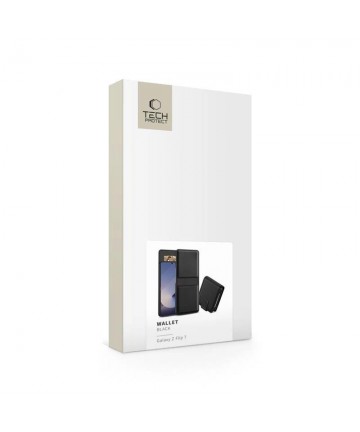 Tech-Protect Wallet Case for Samsung Galaxy Z Flip 7 - Black