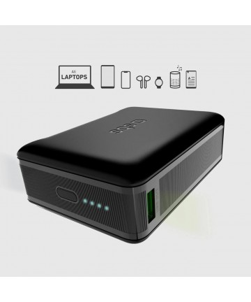 Powerbank SBS 20000mAh 65W PD AFC USB-C USB-A for laptop, tablet, smartphone - black
