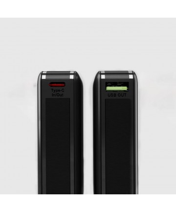 Powerbank SBS 20000mAh 65W PD AFC USB-C USB-A for laptop, tablet, smartphone - black