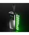 SBS 10000mAh PD 20W Powerbank with LCD Display and Built-in USB-C Cable - Gray