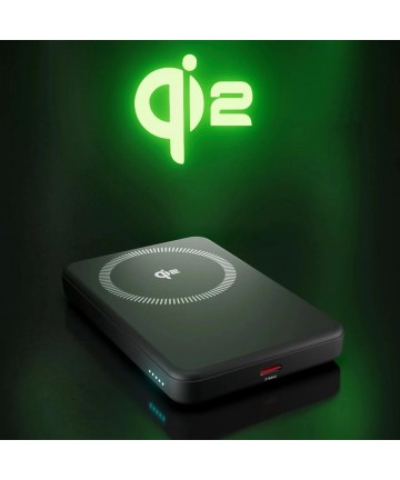 SBS Mag Power Qi2 5000 mAh Powerbank Compatible with MagSafe - Black