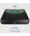 SBS Mag Power Qi2 5000 mAh Powerbank Compatible with MagSafe - Black