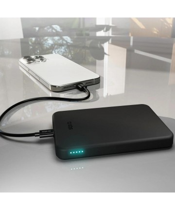 SBS Mag Power Qi2 5000 mAh Powerbank Compatible with MagSafe - Black