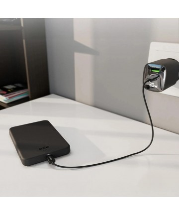 SBS Mag Power Qi2 5000 mAh Powerbank Compatible with MagSafe - Black