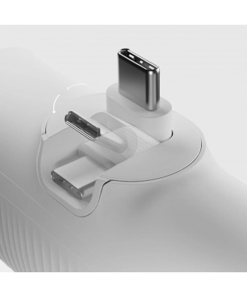 SBS EcoPower 5000 mAh 10W Powerbank with Built-in USB-C Port - White