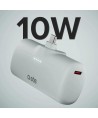 SBS EcoPower 5000 mAh 10W Powerbank with Built-in USB-C Port - Gray