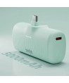 SBS EcoPower 5000 mAh 10W Powerbank with Built-in USB-C Port - Green