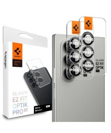 Spigen Optik Pro HD Glas.TR EZ Fit 2-pack Camera Protector for Samsung Galaxy Z Fold 7 - Black