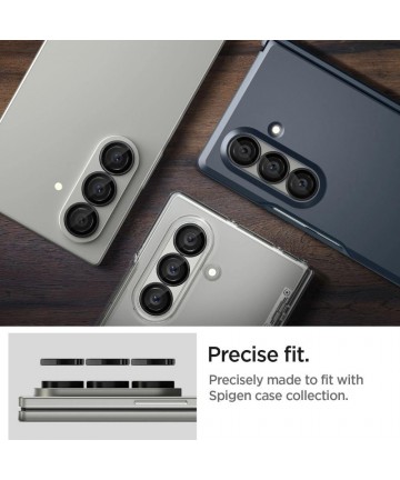 Spigen Optik Pro HD Glas.TR EZ Fit 2-pack Camera Protector for Samsung Galaxy Z Fold 7 - Black