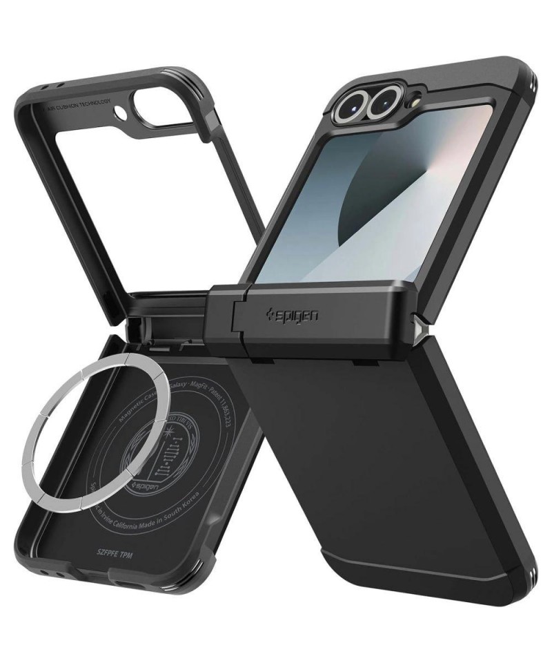 Spigen Tough Armor Pro Mag MagSafe Case for Samsung Galaxy Z Flip 6 / 7 FE - Black