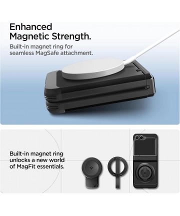 Spigen Tough Armor Pro Mag MagSafe Case for Samsung Galaxy Z Flip 6 / 7 FE - Black
