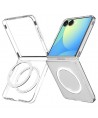 Spigen AirSkin Mag MagSafe Case for Samsung Galaxy Z Flip 7 - Clear and White