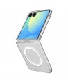 Spigen AirSkin Mag MagSafe Case for Samsung Galaxy Z Flip 7 - Clear and White