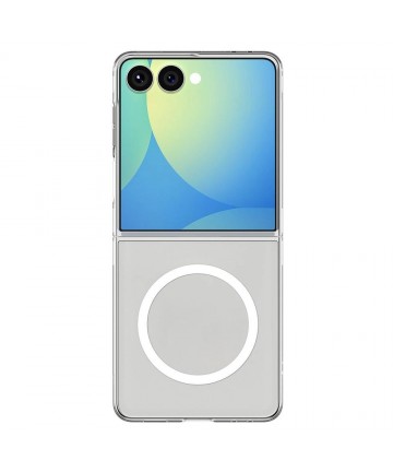 Spigen AirSkin Mag MagSafe Case for Samsung Galaxy Z Flip 7 - Clear and White