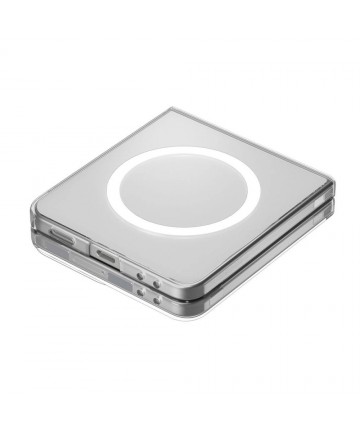 Spigen AirSkin Mag MagSafe Case for Samsung Galaxy Z Flip 7 - Clear and White