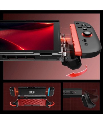 Supcase Unicorn Beetle Pro Case for Nintendo Switch 2 - Red and Black