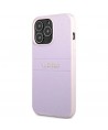 Guess GUHCP13LPSASBPU iPhone 13 Pro / 13 6.1" purple/purple Saffiano Hot Stamp & Metal Logo
