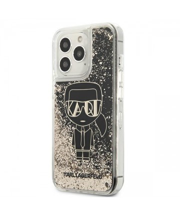 Karl Lagerfeld Liquid Glitter Gatsby Case for iPhone 13 Pro / iPhone 13 - Black