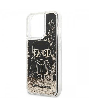 Karl Lagerfeld Liquid Glitter Gatsby Case for iPhone 13 Pro / iPhone 13 - Black