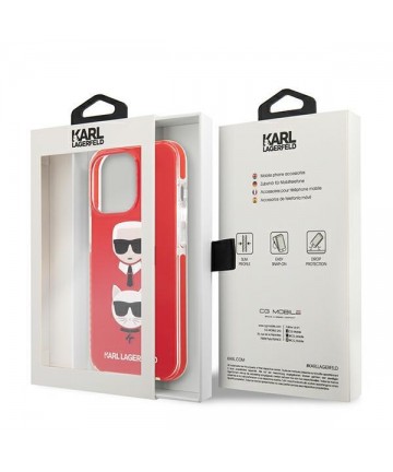 Karl Lagerfeld Karl&Choupette Head Case for iPhone 13 Pro / iPhone 13 - Red