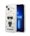 Karl Lagerfeld Flower Ikonik Karl Case for iPhone 13 mini - Transparent