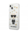 Karl Lagerfeld Flower Ikonik Karl Case for iPhone 13 mini - Transparent
