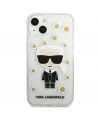 Karl Lagerfeld Flower Ikonik Karl Case for iPhone 13 mini - Transparent