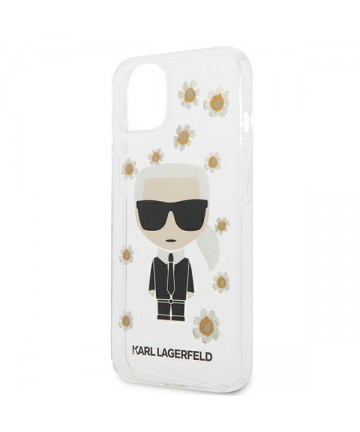 Karl Lagerfeld Flower Ikonik Karl Case for iPhone 13 mini - Transparent