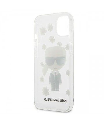 Karl Lagerfeld Flower Ikonik Karl Case for iPhone 13 mini - Transparent