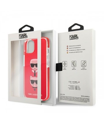 Karl Lagerfeld Karl&Choupette Head Case for iPhone 13 mini - Red