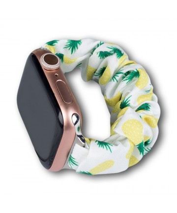 Fabric band for Watch 7 / 6 / 5 / 4 / 3 / 2 / SE (41 / 40 / 38mm) strap bracelet with elastic band pineapple