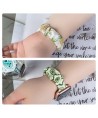 Fabric band for Apple Watch 42 / 44 / 45 mm strap bracelet rubber band - pineapple
