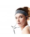 Elastic fabric headband for running fitness orange