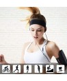 Elastic fabric headband for running fitness orange