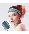 Elastic fabric headband for running fitness orange