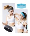 Elastic fabric headband for running fitness orange