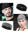 Elastic fabric headband for running fitness orange