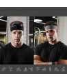 Elastic fabric headband for running fitness orange